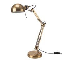 Classic Desk Lamp – Gold & Silver - Adjustable Salon Table Lamp