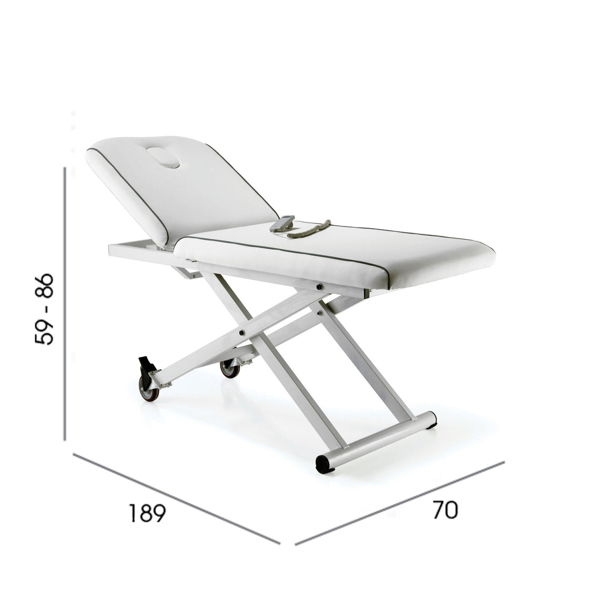Excel Standard Coach - White with Grey Piping REM