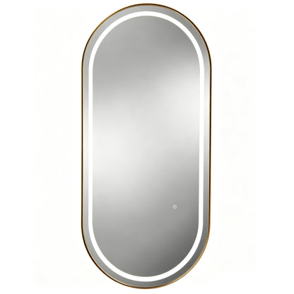 Oval Ivy Beauty Salon Hairdressing LED light Mirror  170 cm x 70 cm