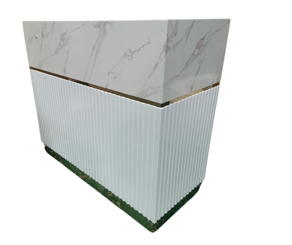 Lisbon Marble Reception Desk 1 metre SL10