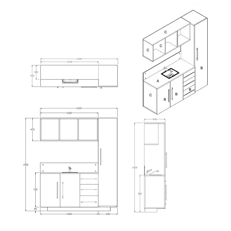 REM Aquarius Vanity Unit