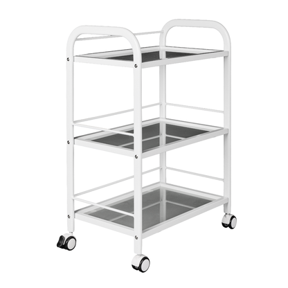 A side view of a beauty trolley