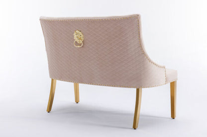 Customer Waiting Majestic Luxury High Back Bench Gold Range