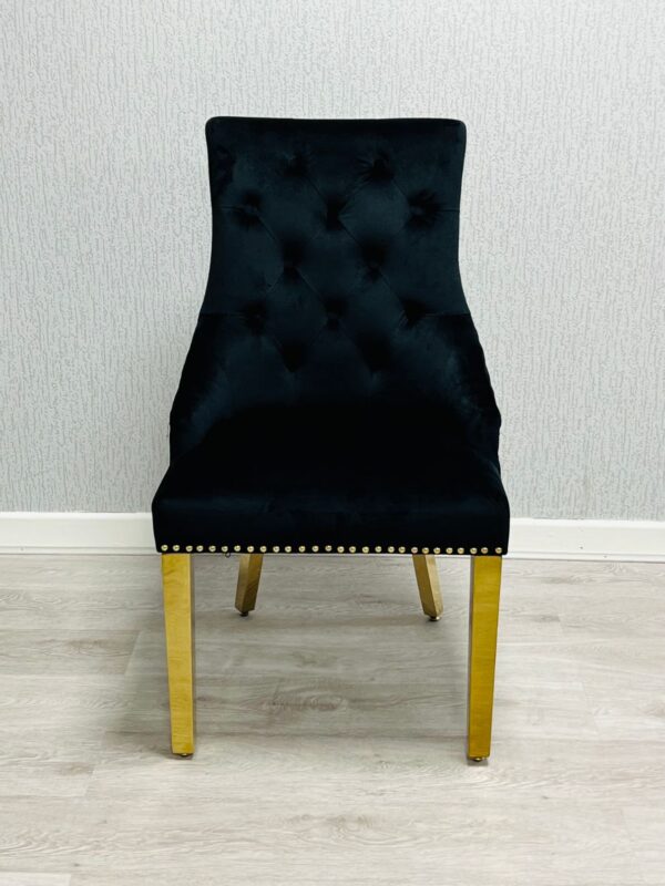 Majestic Ring Knocker Chair - Gold Range