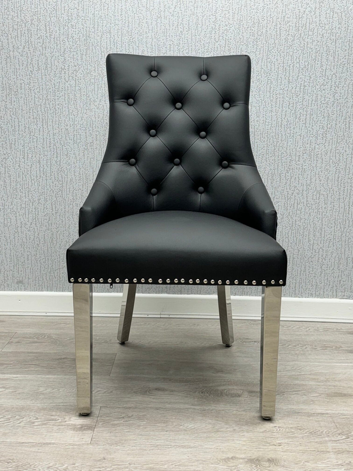 Majestic Lion Knocker Chair - PU Faux Leather